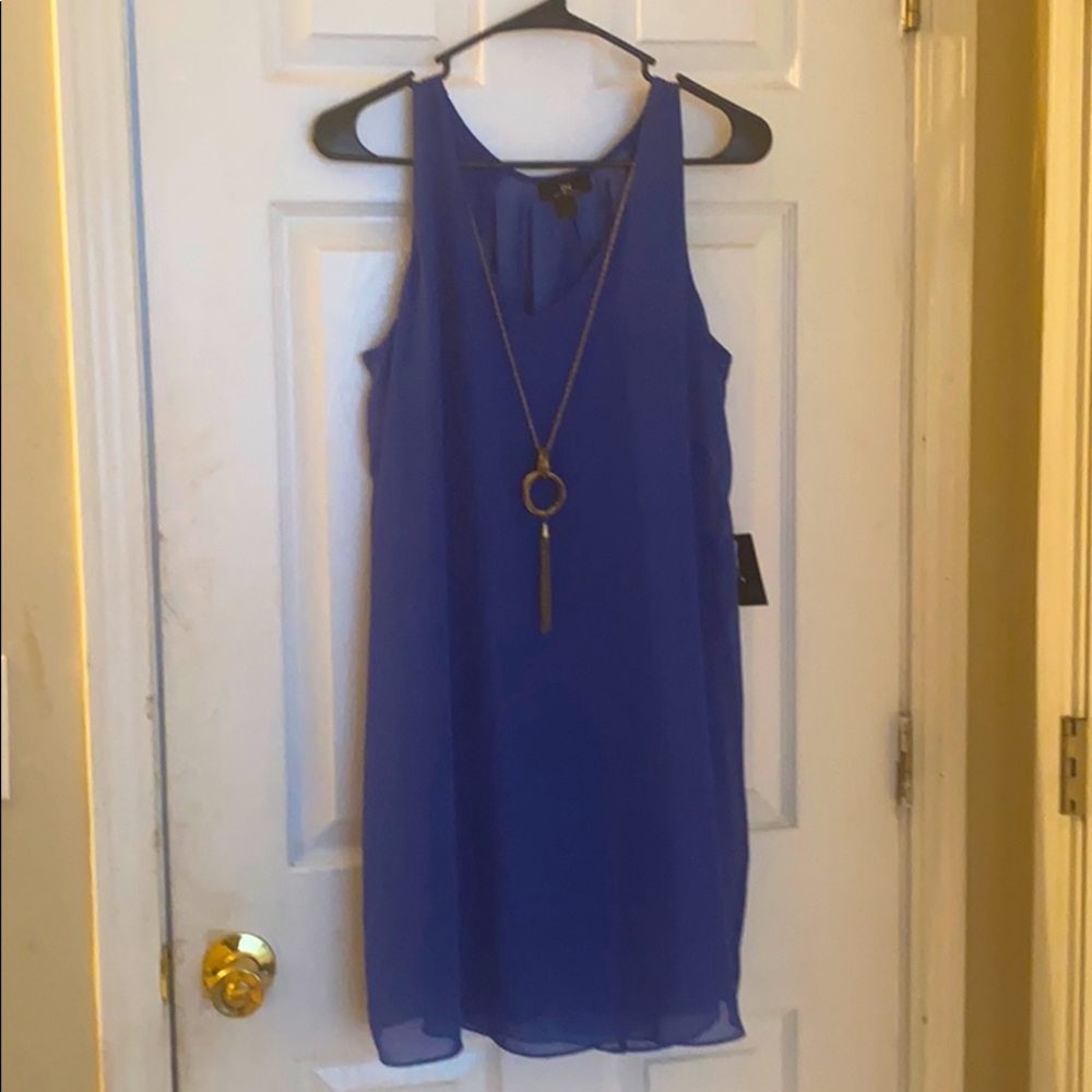 Polyester Blue Sleeveless Blouse